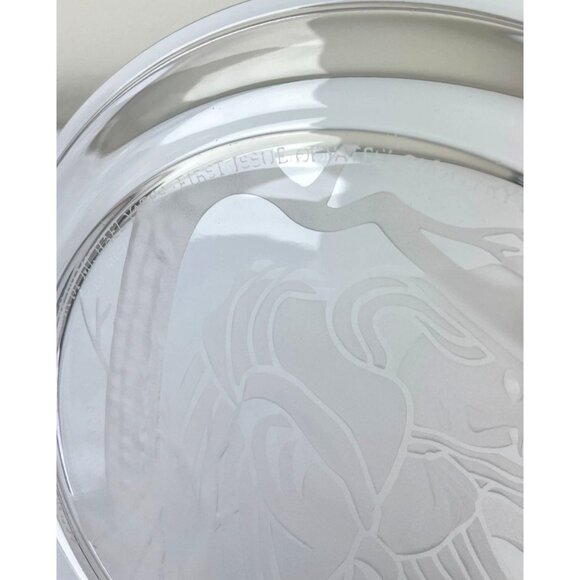 Vintage Lead Crystal Angelica by Michael Yates 793 Etched Plate, Morganstown - Picture 5 of 14